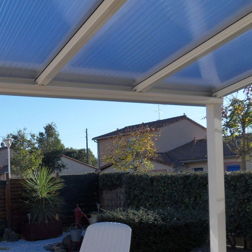 Pergola polycarbonate sur mesure en aluminium