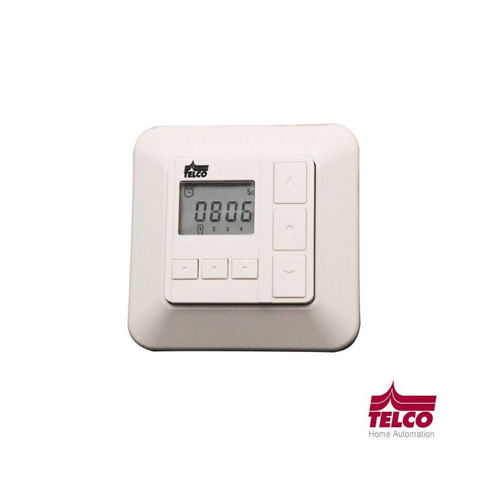 Télécommande murale volet roulant 4 canaux avec horloge