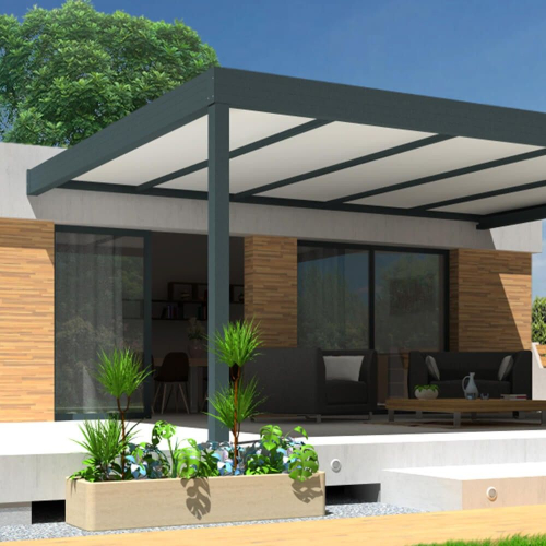 Pergola Architect en aluminium avec toit Isotoit® sur mesure