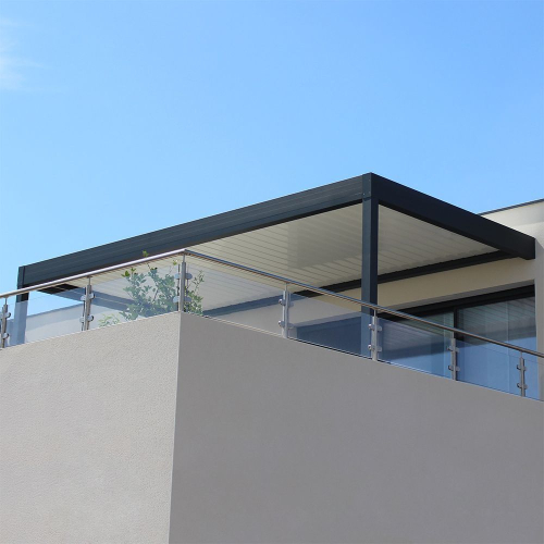 Pergola bioclimatique Architect perpendiculaire en aluminium