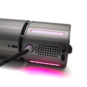 Chauffage radiant avec musique et LEDS intégrées - RAL7016