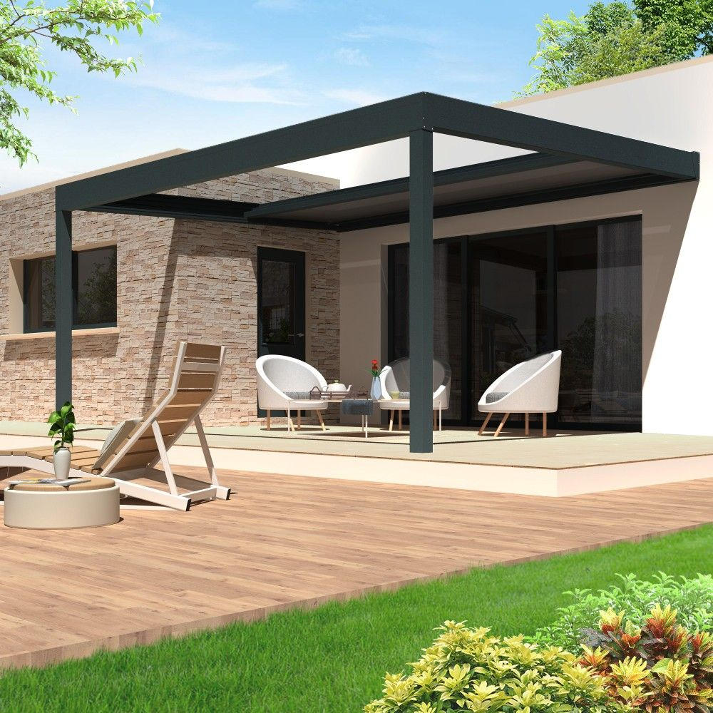 Pergola Allure Polycarbonate à toit rétractable