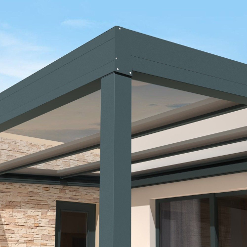 Pergola Allure Polycarbonate à toit rétractable