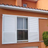 Volet coulissant en aluminium double