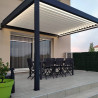Pergola bioclimatique Lounge sur mesure en aluminium