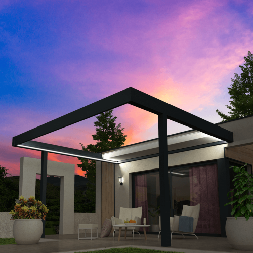 Pergola bioclimatique rétractable Prestige Alsol - 4