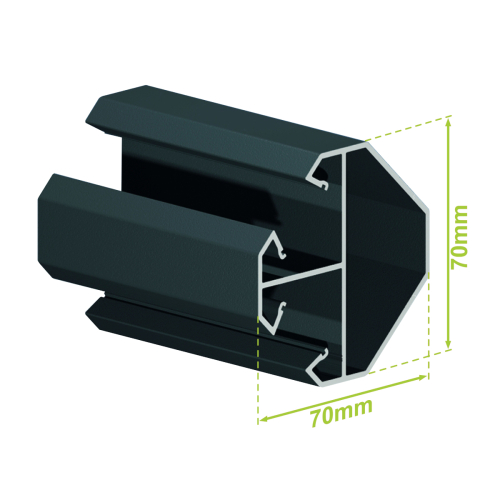 Poteau d'angle clôture 1m80 Alsol - 2