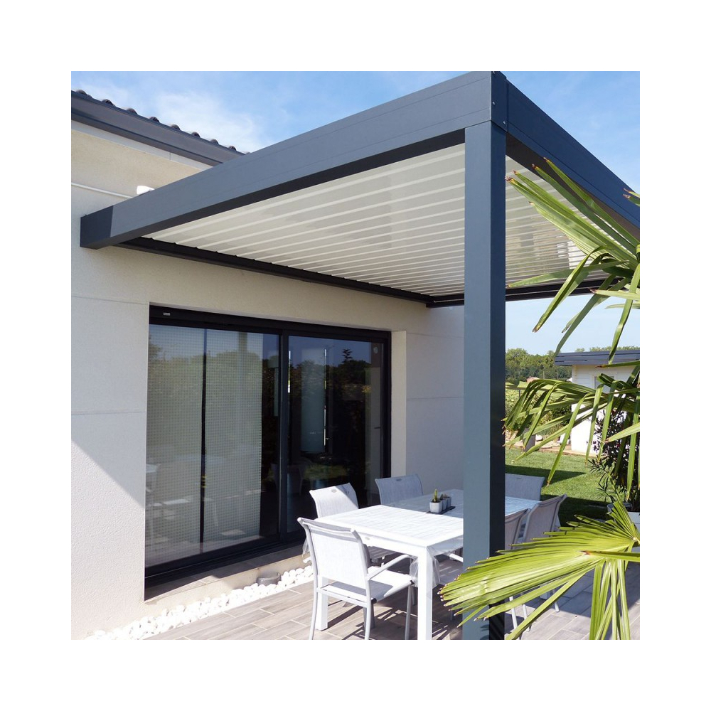 Pergola Bioclimatique Lounge perpendiculaire 01
