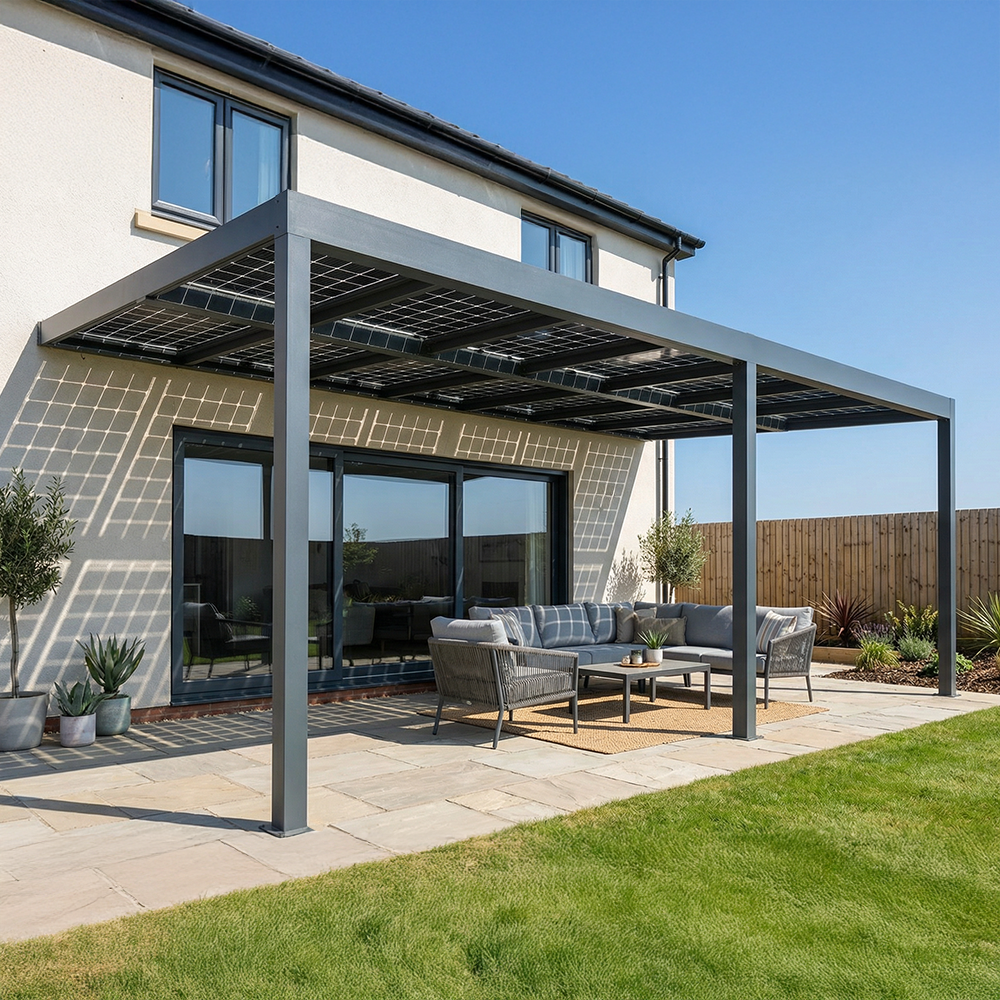 Pergola solaire photovoltaïque Design Alsol - 1