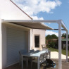 Pergola toile coulissante rétractable Ambiance en aluminium