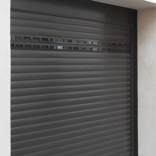 Porte de garage enroulable en aluminium