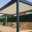 Pergola bioclimatique Lounge autoportée en aluminium