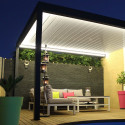 Pergola bioclimatique Lounge sur mesure en aluminium