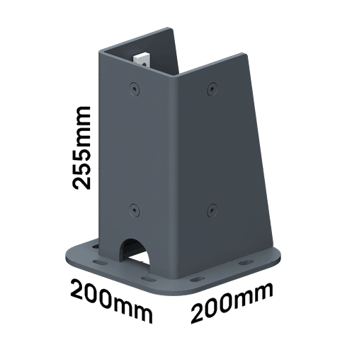 Socle de pied 200x200mm