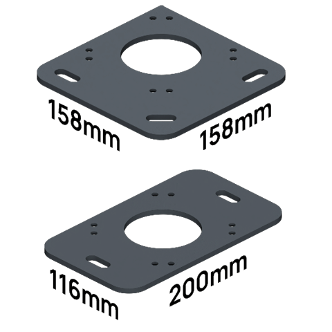 Platines de fixation