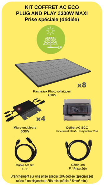 configuration 8 panneaux solaires