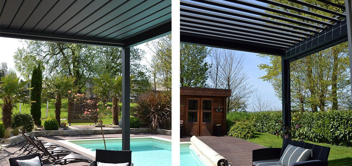 pergola alu lames oriantables alsol