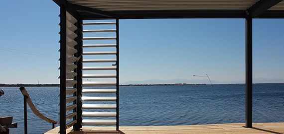 Pergola téléski nautique du Barcarès
