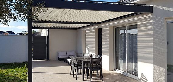 Pergola Lounge lames orientables 4