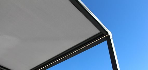 Ruban LED pergola toile
