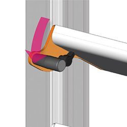 Système de verrouillage du claustra brise soleil pour pergola bioclimatique