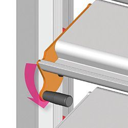 Système de verrouillage du claustra brise soleil pour pergola bioclimatique