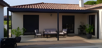 Pergola bioclimatique Alsol grise anthracite