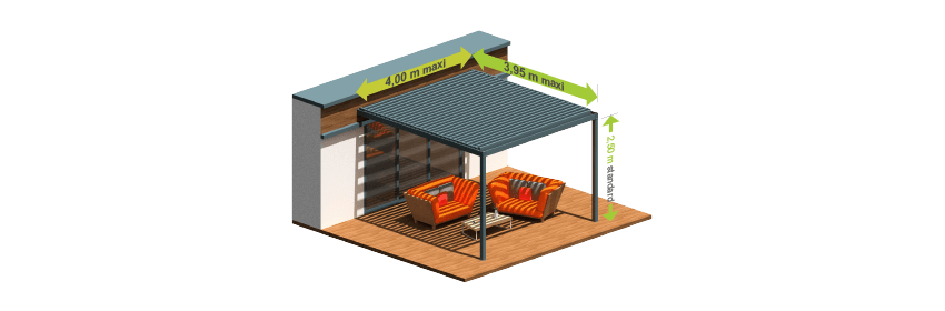 dimensions pergola attractive