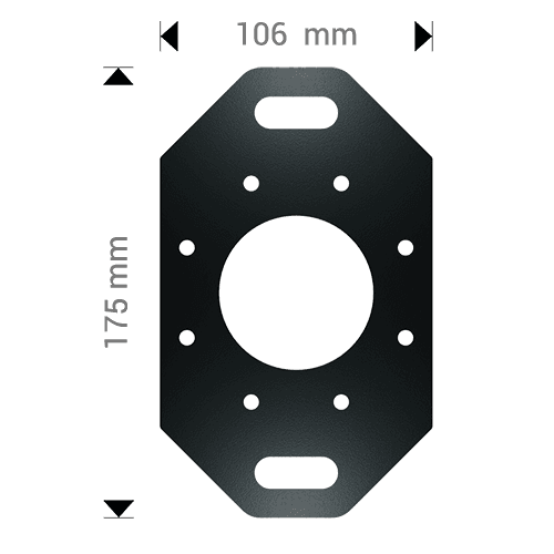 socle de pieds pergola bioclimatique