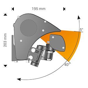 Encombrements du store banne semi coffre Bégonia