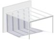Pergola toit polycarbonate Light en aluminium