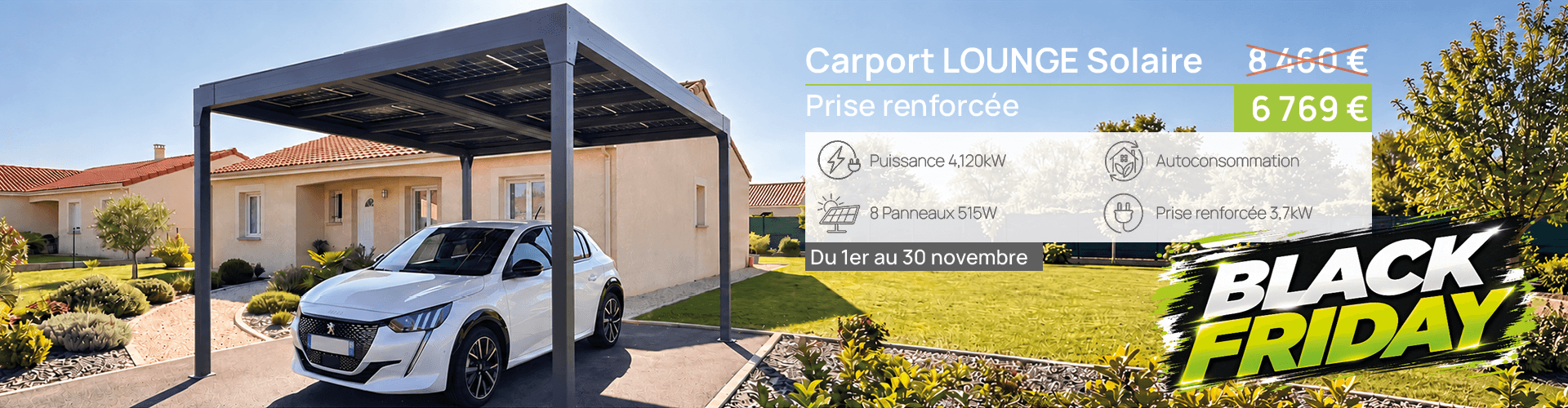 Carport Electra 2 8PV