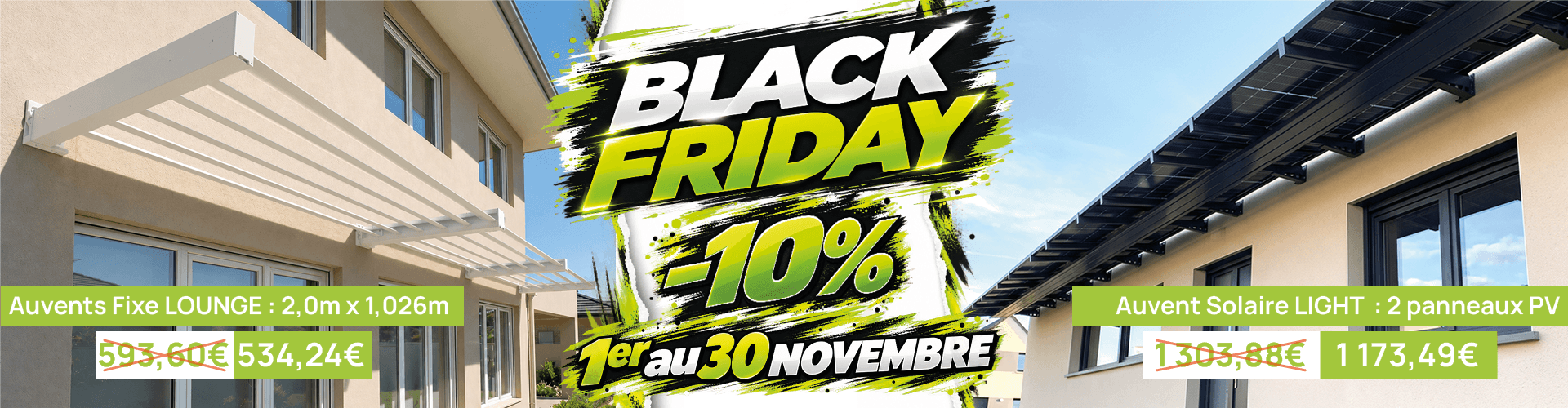 Auvent black friday